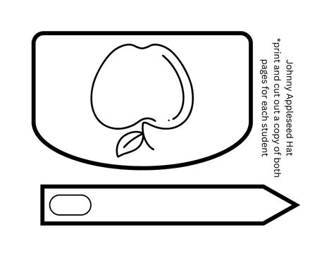 Johnny Appleseed Hat Template