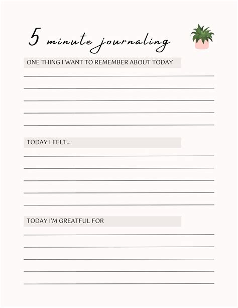 Journaling Templates Free
