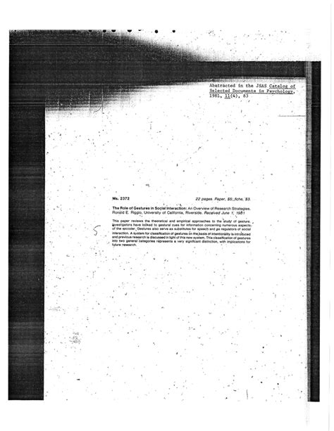 Jsas Catalog Of Selected Documents In Psycholog