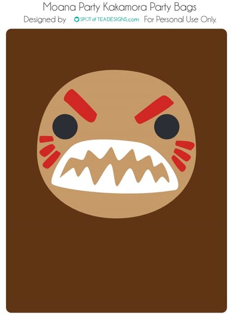 Kakamora Face Printable