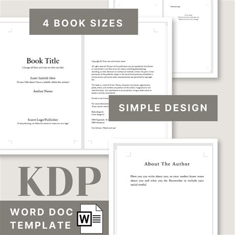 Kdp Book Template