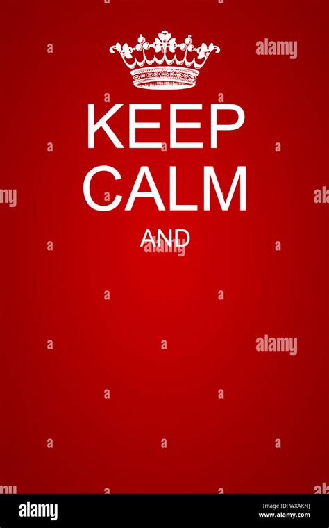 Keep Calm Poster Template