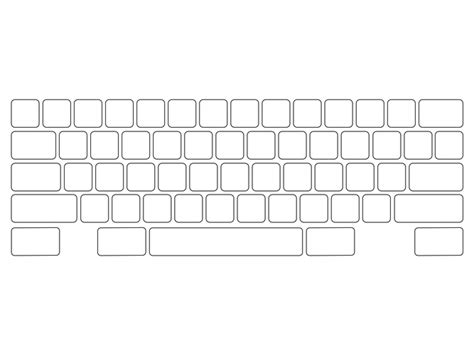 Keyboard Blank Template