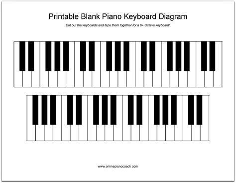 Keyboard Piano Printable