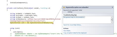 Keyword Not Supported Desktop Sqpugr6 Initial Catalog