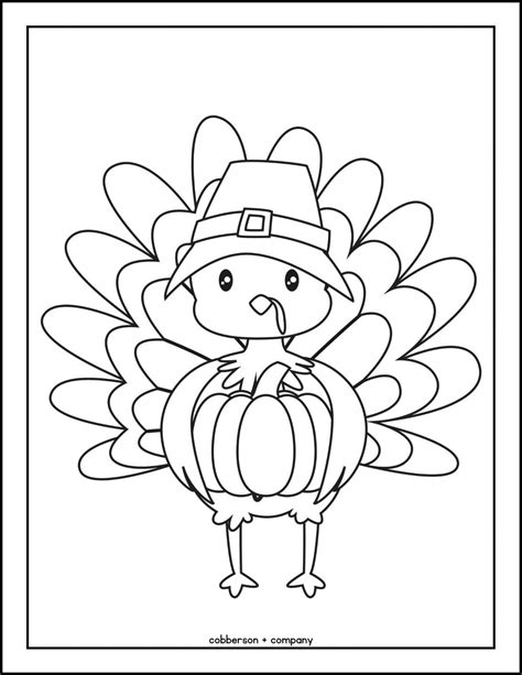Kids Thanksgiving Coloring Pages Printable