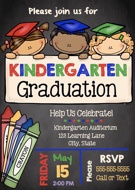 Kindergarten Graduation Invitation Template