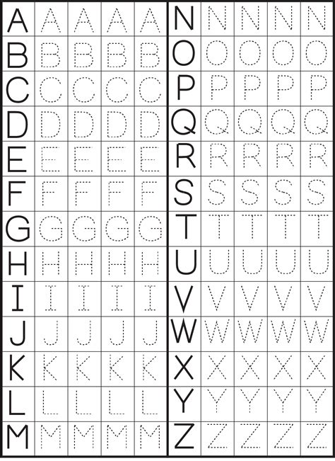 Kindergarten Letter Printables