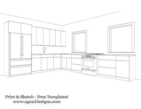Kitchen Cabinet Design Template
