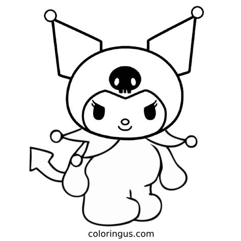 Kuromi Coloring Pages Printable