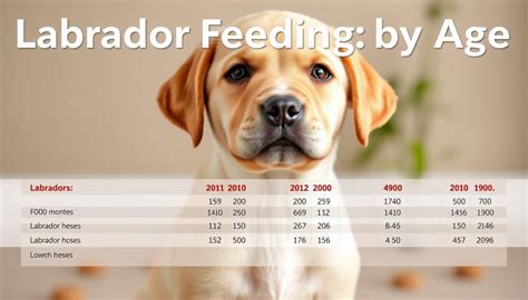 Lab Dog Food Chart