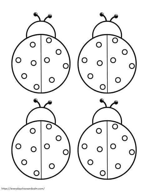 Ladybug Template Free