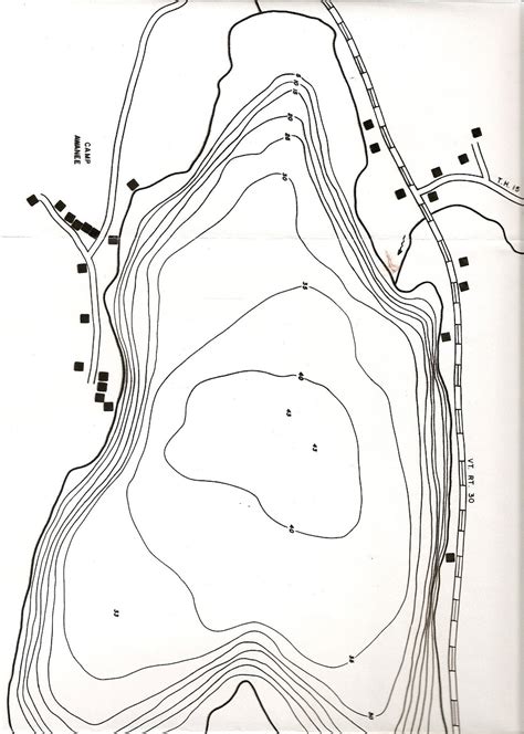 Lake Bomoseen Depth Chart