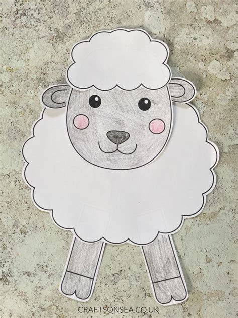 Lamb Craft Template