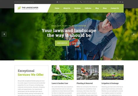 Landscape Website Templates