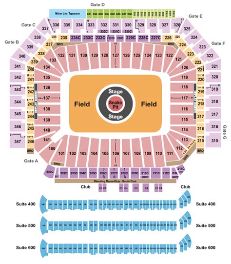 Lane Stadium Metallica Seating Chart