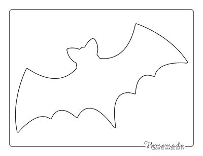 Large Bat Template