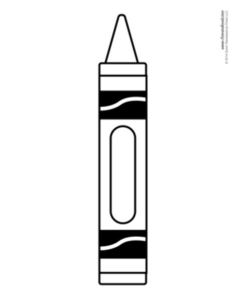 Large Crayon Template