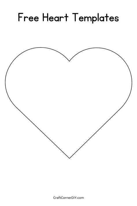 Large Heart Template Printable Free