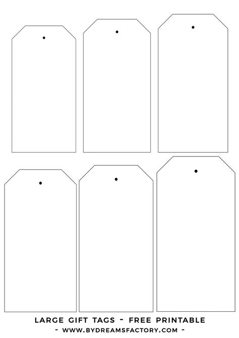 Large Printable Tags