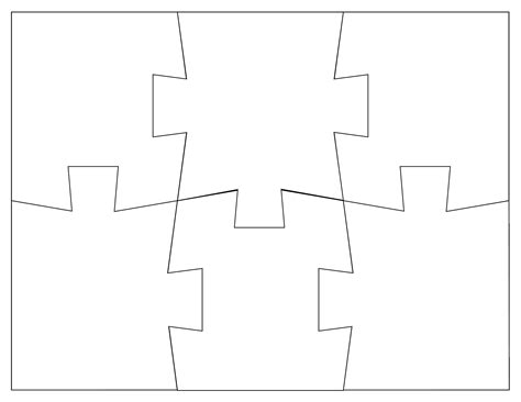 Large Puzzle Piece Template
