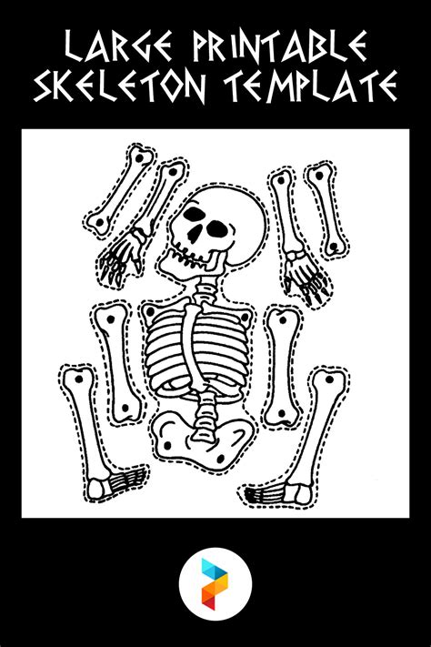 Large Skeleton Cut Out Printable