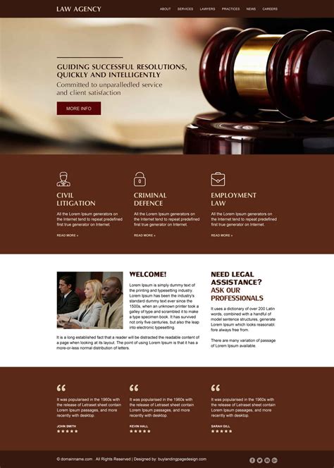 Law Firm Website Templates