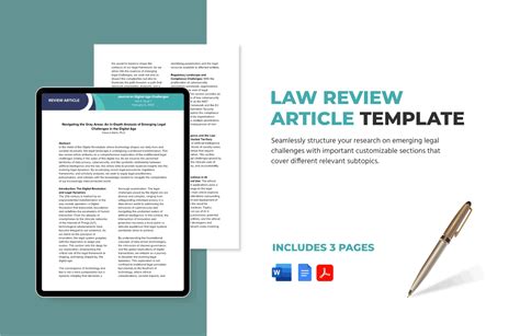 Law Review Article Template For Authors Docx