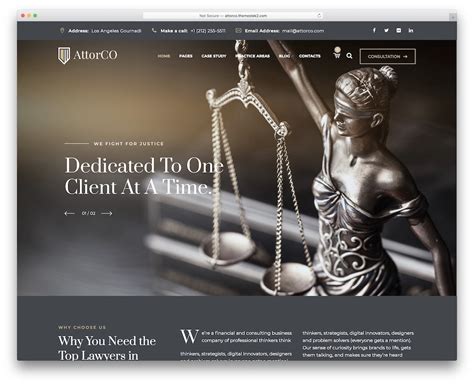 Lawyer Website Design Template
