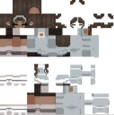 Layout Minecraft Skin Template 64x64