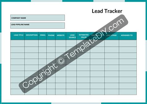 Lead Tracker Template
