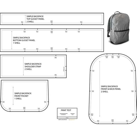 Leather Backpack Template