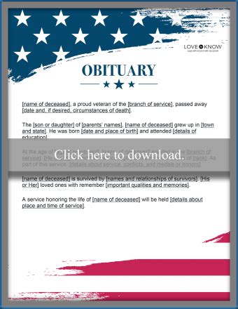 Legacy Obituary Template