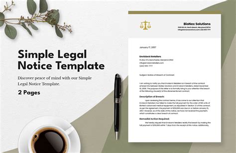 Legal Notice Template