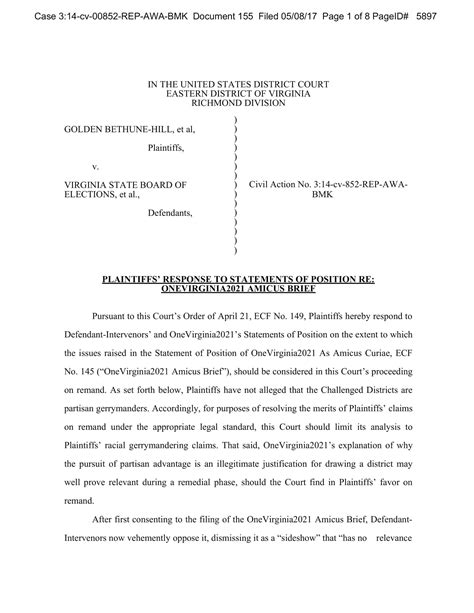 Legal Pleading Template