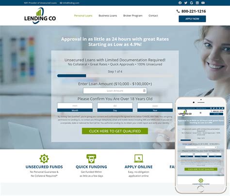 Lending Website Template