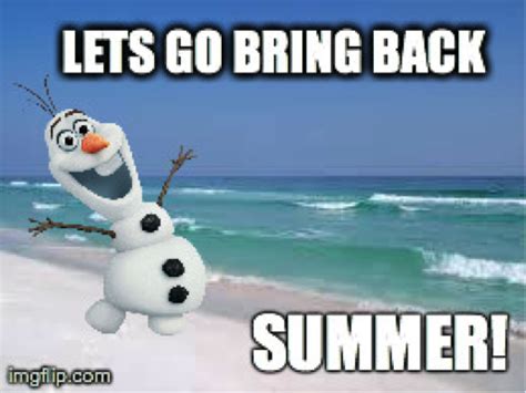 Lets Go Bring Back Summer Tag Printable Olaf