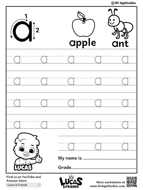 Letter A Printable Worksheet