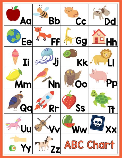 Letter Chart Printable