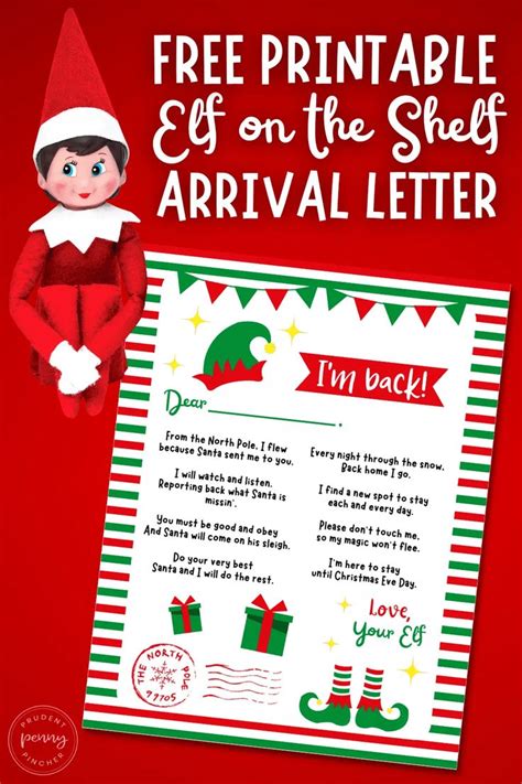 Letter From Elf On The Shelf Free Printable
