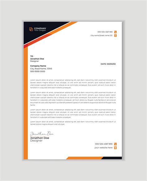 Letter Header Template