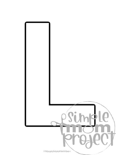 Letter L Template