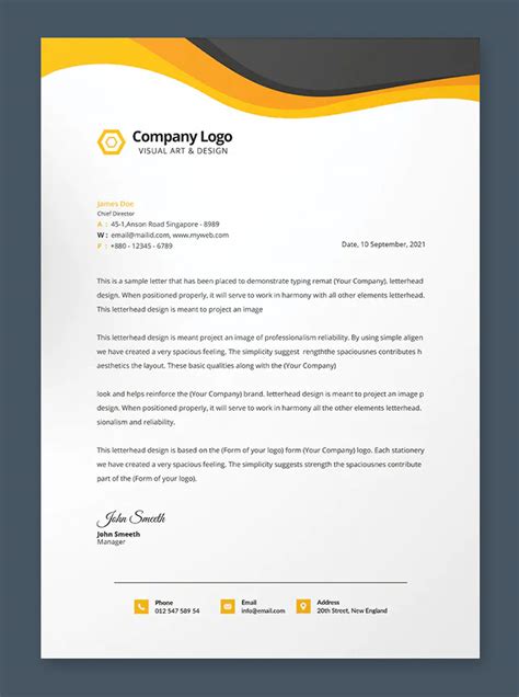 Letterhead Word Template