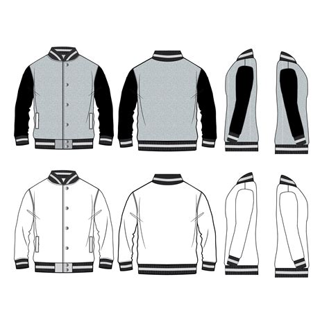 Letterman Jacket Design Template