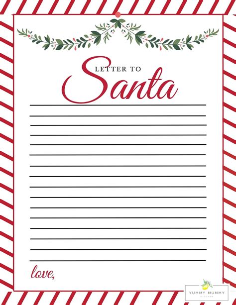 Letters To Santa Printable