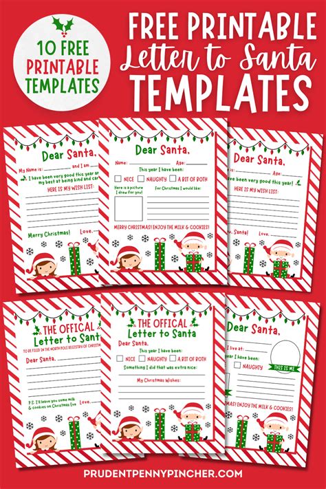 Letters To Santa Printable Free