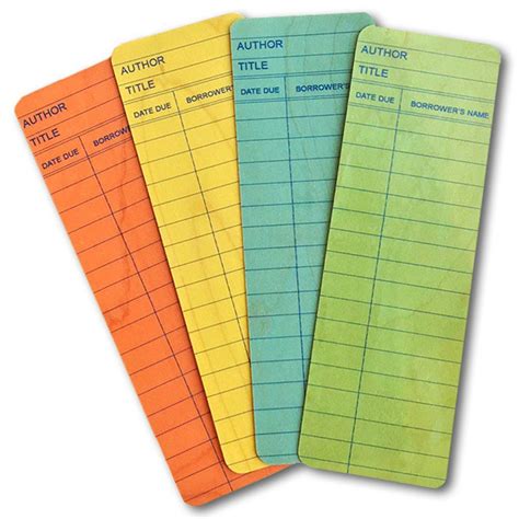 Library Catalog Card Template