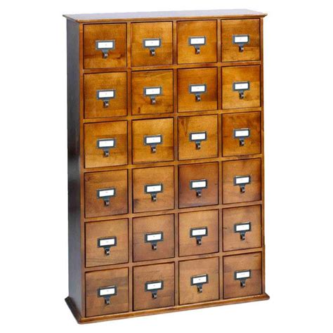 Library Catalog Media Storage Cabinet 24 Drawer