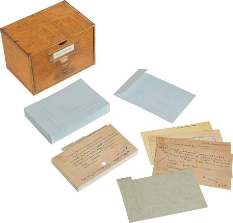 Library Of Congress Notecards And Card Catalog Drawer