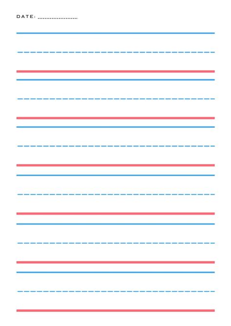Line Writing Template
